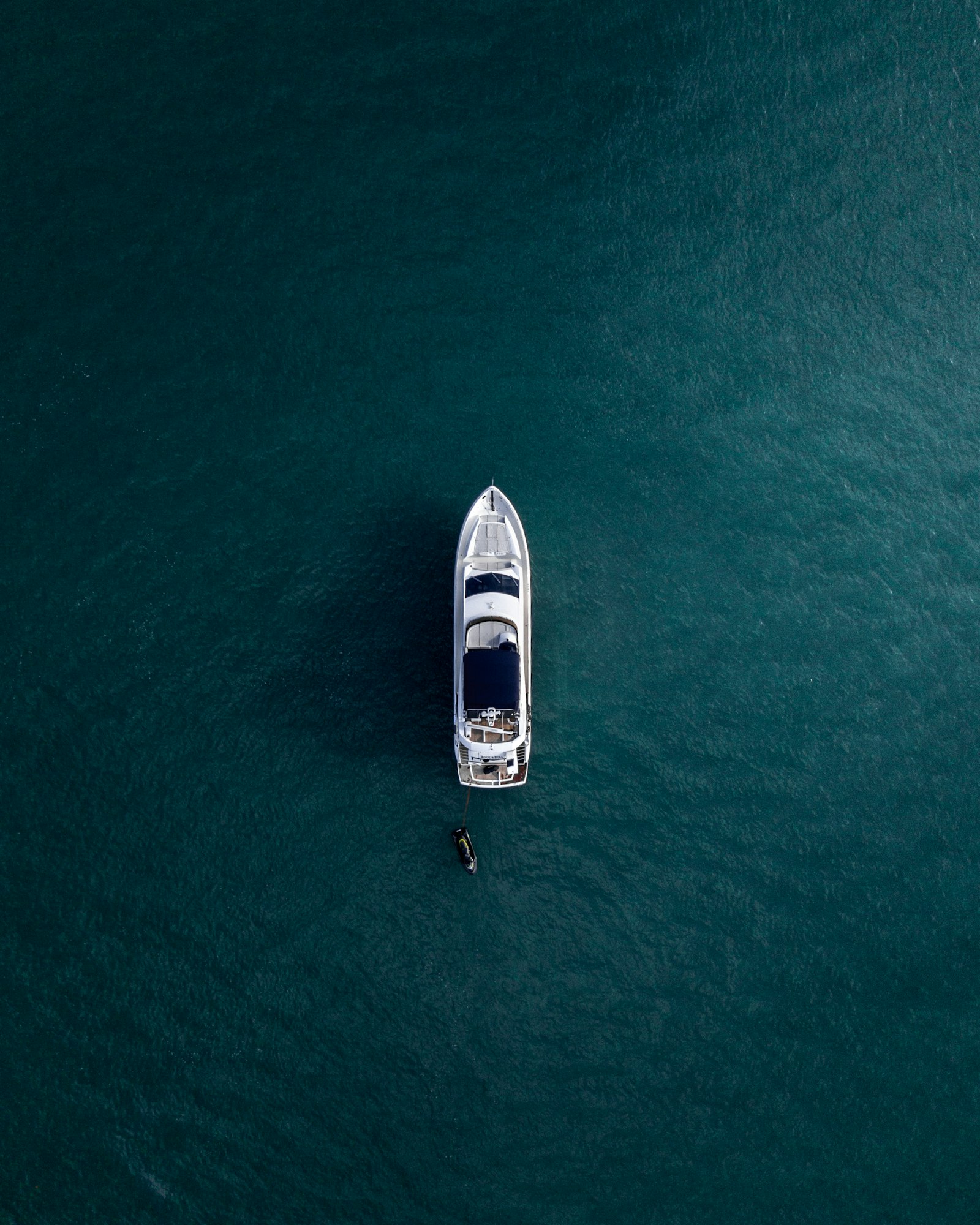 Luxury motor yacht on open water